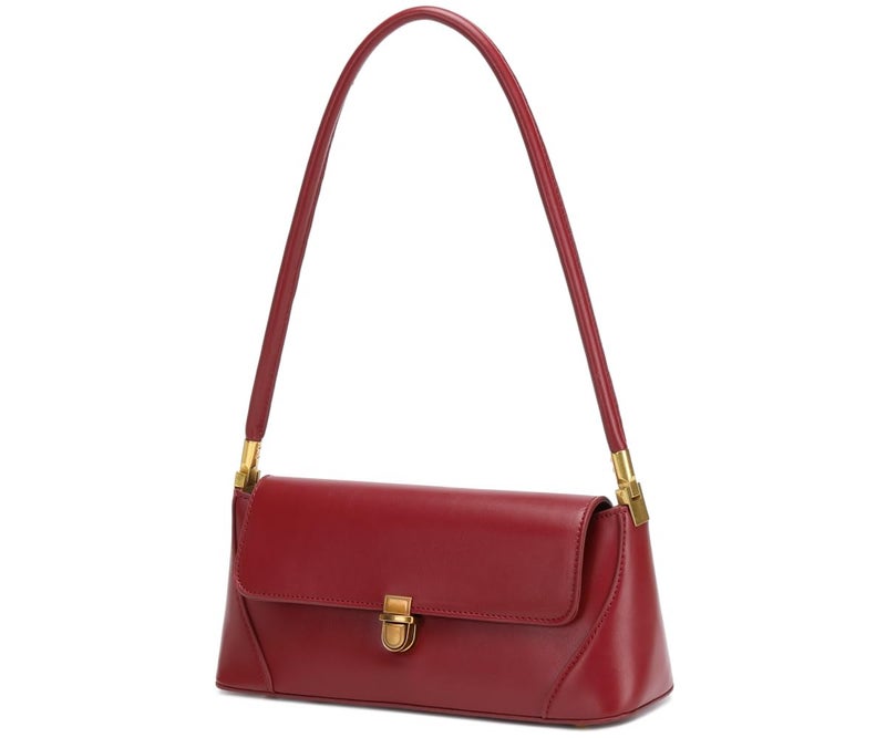 WSRYDJDL Shoulder Bags for Women Vintage Handbag Retro Classic Small Purse Cute Hobo Tote Handbag Mini Clutch Purse (Red) - Image 2